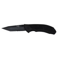 FOX OUTDOOR navaja plegable - una mano - negro - mango de...