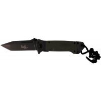 FOX OUTDOOR navaja plegable - una mano oliva - mango G10