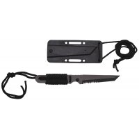 Cuchillo FOX OUTDOOR - Action I - negro - mango envuelto...