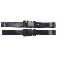 Cuchillo de buzo FOX OUTDOOR - negro - mango de goma - funda