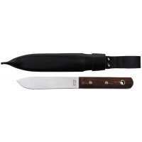 MFH BW cuchillo marinero - mango de madera - funda
