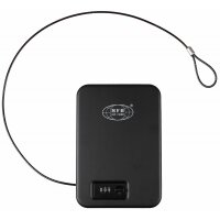 Cofre de seguridad MFH - negro - metal - con cerradura de combinación