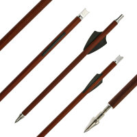 BSW Wood - Flechas ballesta carbono con aspecto de madera - 7,5 pulgadas - hecho a mano - para Cobra System Adder, R9, R10