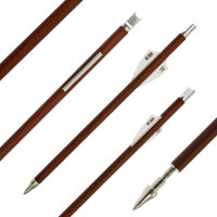BSW Wood - Flechas ballesta carbono con aspecto de madera - 7,5 pulgadas - hecho a mano - para Cobra System Adder, R9, R10