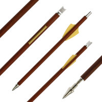 BSW Wood - Flechas ballesta carbono con aspecto de madera - 7,5 pulgadas - hecho a mano - para Cobra System Adder, R9, R10