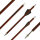 BSW Wood - Flechas ballesta carbono con aspecto de madera - 7,5 pulgadas - hecho a mano - para Cobra System Adder, R9, R10