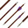 BSW Wood - Flechas ballesta carbono con aspecto de madera - 7,5 pulgadas - hecho a mano - para Cobra System Adder, R9, R10