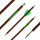 BSW Wood - Flechas ballesta carbono con aspecto de madera - 7,5 pulgadas - hecho a mano - para Cobra System Adder, R9, R10