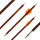 BSW Wood - Flechas ballesta carbono con aspecto de madera - 7,5 pulgadas - hecho a mano - para Cobra System Adder, R9, R10