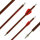 BSW Wood - Flechas ballesta carbono con aspecto de madera - 7,5 pulgadas - hecho a mano - para Cobra System Adder, R9, R10