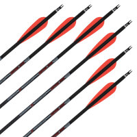 Flecha completa | SKYLON Empros - Carbono 3K - Plumas ex fábrica - paquete de 6
