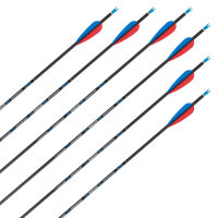 Flecha completa | SKYLON Radius - Carbono - Plumas ex fábrica - Paquete de 12