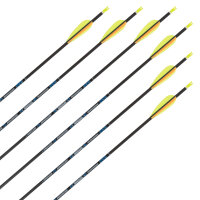 Flecha completa | SKYLON Radius - Carbono - Plumas ex fábrica - Paquete de 12