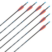 Flecha completa | SKYLON Radius - Carbono - Plumas ex fábrica - Paquete de 12
