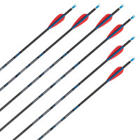Flecha completa | SKYLON Radius - Carbono - Plumas ex fábrica - Paquete de 12