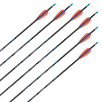 Flecha completa | SKYLON Radius - Carbono - Plumas ex fábrica - Paquete de 12