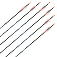Flecha completa | SKYLON Radius - Carbono - Plumas ex fábrica - Paquete de 12