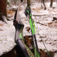 DRAKE ARCHERY ELITE Green Goblin - 60 pulgadas - 30-50 lbs - Arco recurvo Take Down