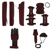 [ESPECIAL] elTORO Wild Colorz - Set - Guante de Tiro, Protector de Brazo, Carcaj y Cuerda de Tensión