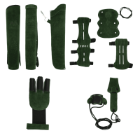 [ESPECIAL] elTORO Wild Colorz - Set - Guante de Tiro, Protector de Brazo, Carcaj y Cuerda de Tensión