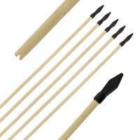 FLITZEBOGEN flechas de madera - 17 o 20 pulgadas - 5 piezas