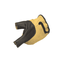 elTORO Guante Bow Hand negro-amarillo para mano izquierda