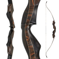 JACKALOPE - Tigerseye - Refined Tournament - 60-68 Zoll - 30-50 lbs - Take Down Recurvebogen