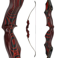 JACKALOPE - Red Beryl - Refined Tournament - 62-68 pulgadas - 30-50 lbs - Arco recurvo Take Down
