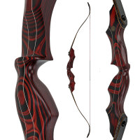 JACKALOPE - Red Beryl - Refined Tournament - 62-68 pulgadas - 30-50 lbs - Arco recurvo Take Down