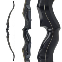JACKALOPE - Obsidian Hunter - Tournament - 60 Zoll - 40 lbs - Take Down Recurvebogen | Rechtshand