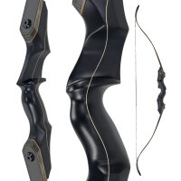 JACKALOPE - Obsidian Hunter - Tournament - 60 Zoll - 40 lbs - Take Down Recurvebogen | Rechtshand