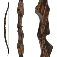 FALKENHOLZ Essence Palisander - Take Down Recurvebogen - 66 Zoll | Medium | 30,8 lbs | Rechtshand