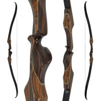 FALKENHOLZ Essence Palisander - Take Down Recurvebogen - 66 Zoll | Medium | 30,8 lbs | Rechtshand
