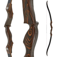 JACKALOPE - Tigerseye EINZELSTÜCKE - 62-64 Zoll - 30-45 lbs - Recurvebogen