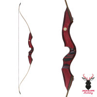 2nd CHANCE | JACKALOPE - Red Beryl - 62 Zoll - Speed - Refined Recurvebogen Take Down - 25 lbs | Rechtshand