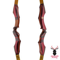 2nd CHANCE | JACKALOPE - Red Beryl - 62 Zoll - Speed - Refined Recurvebogen Take Down - 25 lbs | Rechtshand