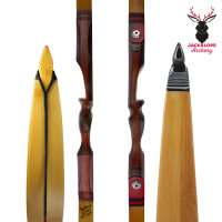 2nd CHANCE | JACKALOPE - Red Beryl - 62 Zoll - Speed - Refined Recurvebogen Take Down - 25 lbs | Rechtshand