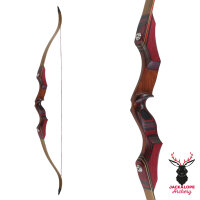 2nd CHANCE | JACKALOPE - Red Beryl - 62 Zoll - Speed - Refined Recurvebogen Take Down - 25 lbs | Rechtshand