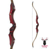 2nd CHANCE | JACKALOPE - Red Beryl - 62 Zoll - Speed - Refined Recurvebogen Take Down - 25 lbs | Rechtshand