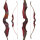 2nd CHANCE | JACKALOPE - Red Beryl - 62 Zoll - Speed - Refined Recurvebogen Take Down - 25 lbs | Rechtshand