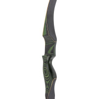 JACKALOPE Malachite Compact - 54 pulgadas - 15-30 lbs - Arco recurvo One Piece