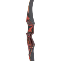 JACKALOPE Red Beryl Compact - 54 pulgadas - 15-30 lbs - Arco recurvo One Piece