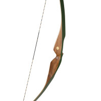 BEAR ARCHERY Green Glass Grizzly - 58 pulgadas - 30-60 lbs - Arco recurvo One Piece