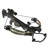 [DOUBLE TROUBLE] X-BOW FMA Scorpion I - 375 fps / 175 lbs - Compound crossbow | Color: Negro + Supersonic ¡gratis!