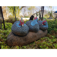 WILDCRETE 3D Trío de aves gallináceas