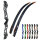 JACKALOPE Zircon - Paragon - 66-70 pulgadas - 16-50 libras - ILF - Arco recurvo desmontable