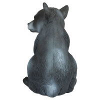 LONGLIFE Baby-Bär - schwarz - sitzend